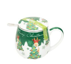 Kubek z zaparzaczem Merry Christmas - Łoś - Könitz