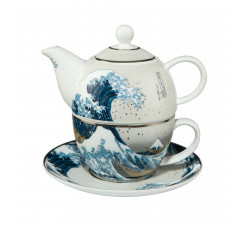 Zestaw do parzenia herbaty K.Hokusai - Wielka fala I - Goebel