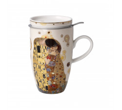 Kubek z zaparzaczem Gustaw Klimt-Pocałunek- Goebel