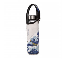 Butelka w neoprenowym pokrowcu K.Hokusai-Wielka fala - Goebel