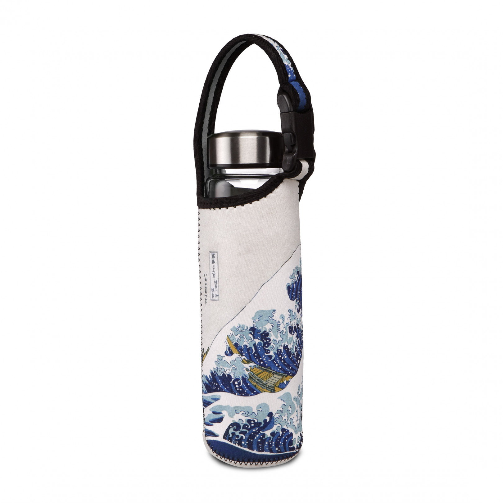 Butelka w neoprenowym pokrowcu K.Hokusai-Wielka fala - Goebel
