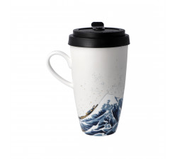 Kubek na wynos 500 ml- K.Hokusai-Wielka fala - Goebel