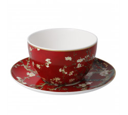 Filiżanka do herbaty V. van Gogh - Kwiat migdałowca czerwony - Goebel