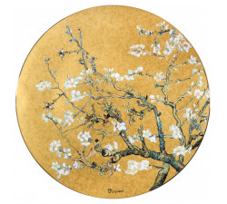 Obraz na porcelanie 51 cm V. van Gogh - Kwiat migdałowca złoty - Goebel