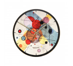 Zegar porcelanowy 31 cm W.Kandinsky - Kręgi w kręgu - Goebel