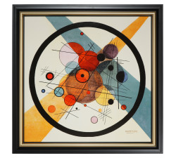 Obraz 59 cm W.Kandinsky - Kręgi w kręgu - Goebel