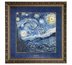Obraz na porcelanie 68 cm V. van Gogh - Gwieździsta noc - Goebel