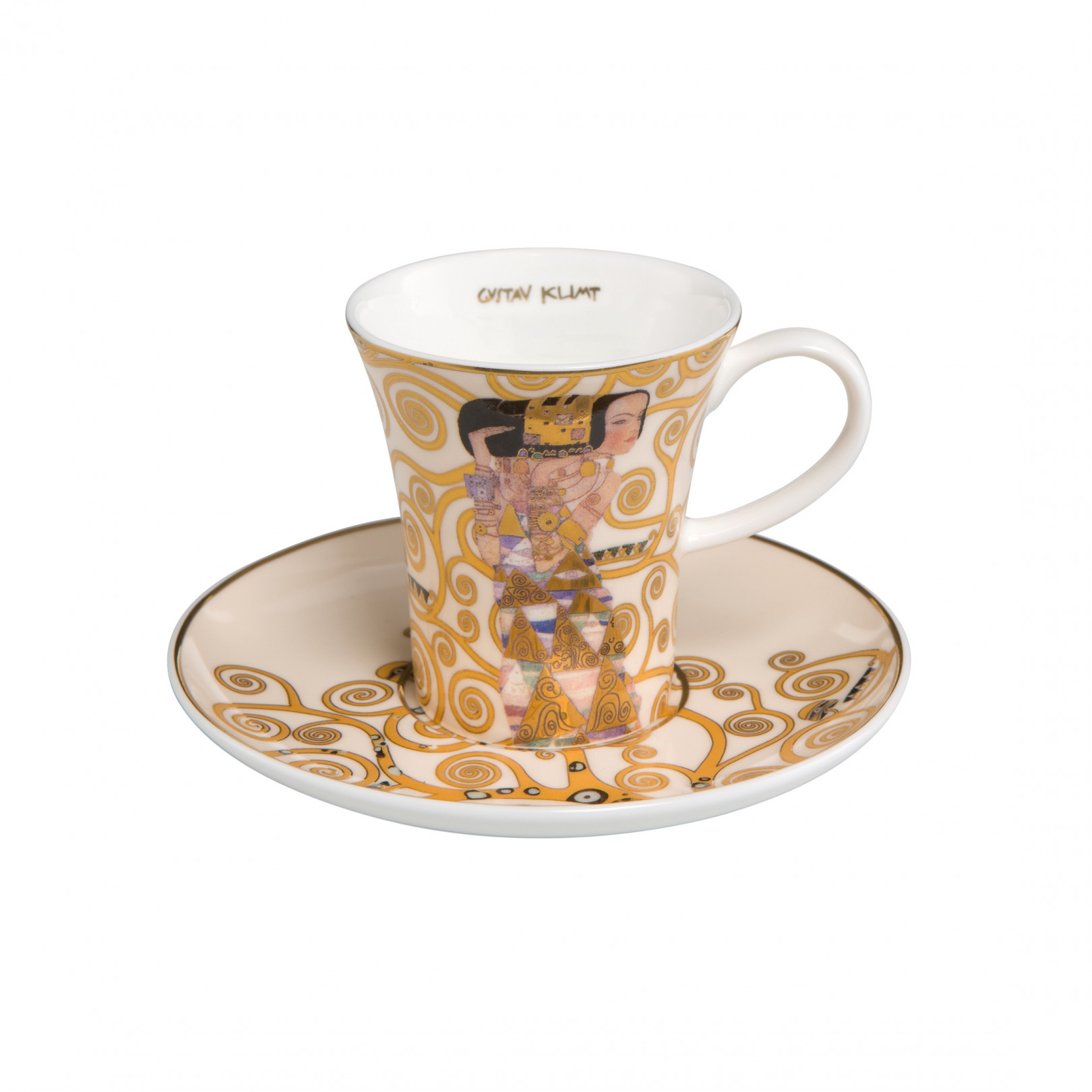 Filiżanka espresso G. Klimt - Oczekiwanie - Goebel