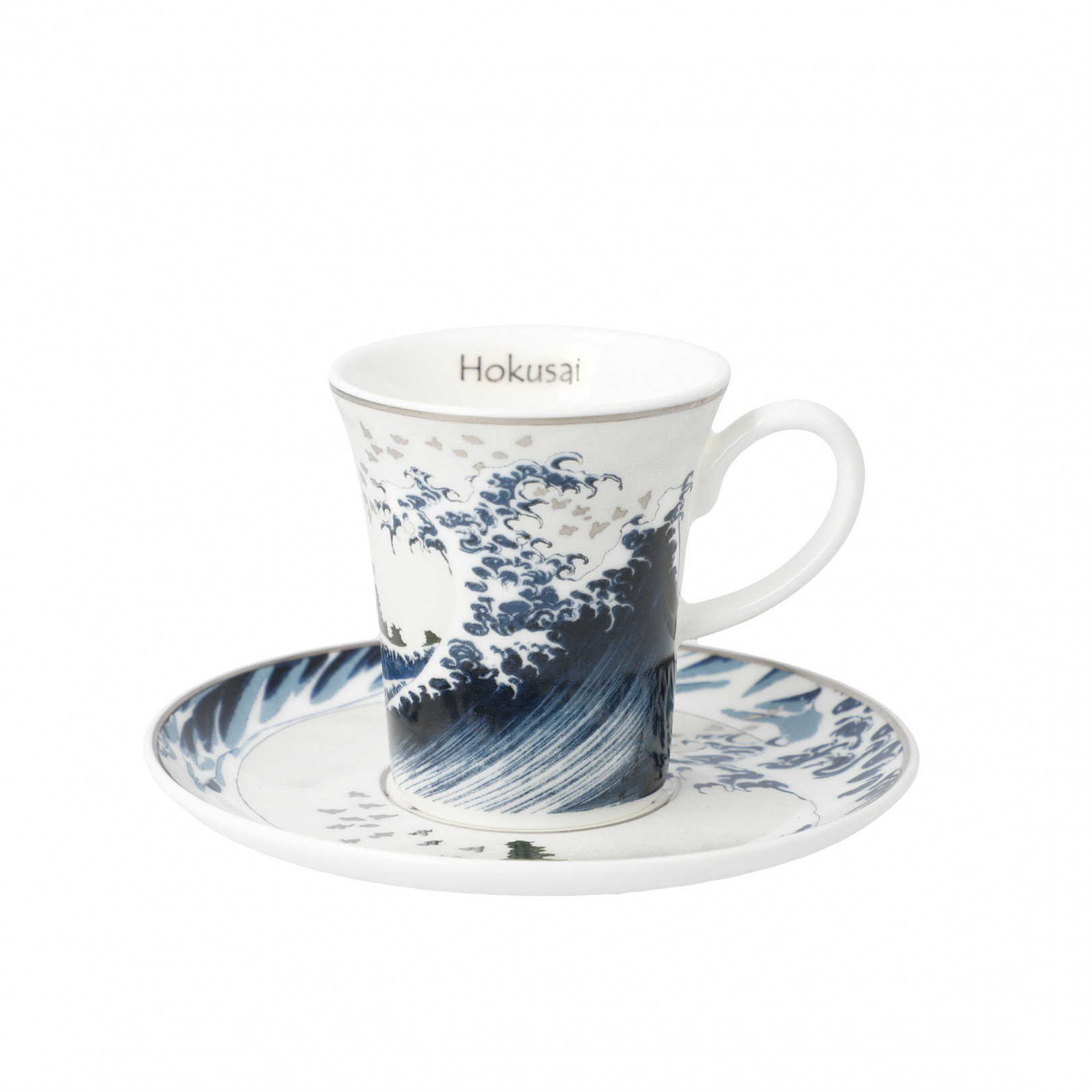 Filiżanka espresso K.Hokusai - Wielka fala II - Goebel