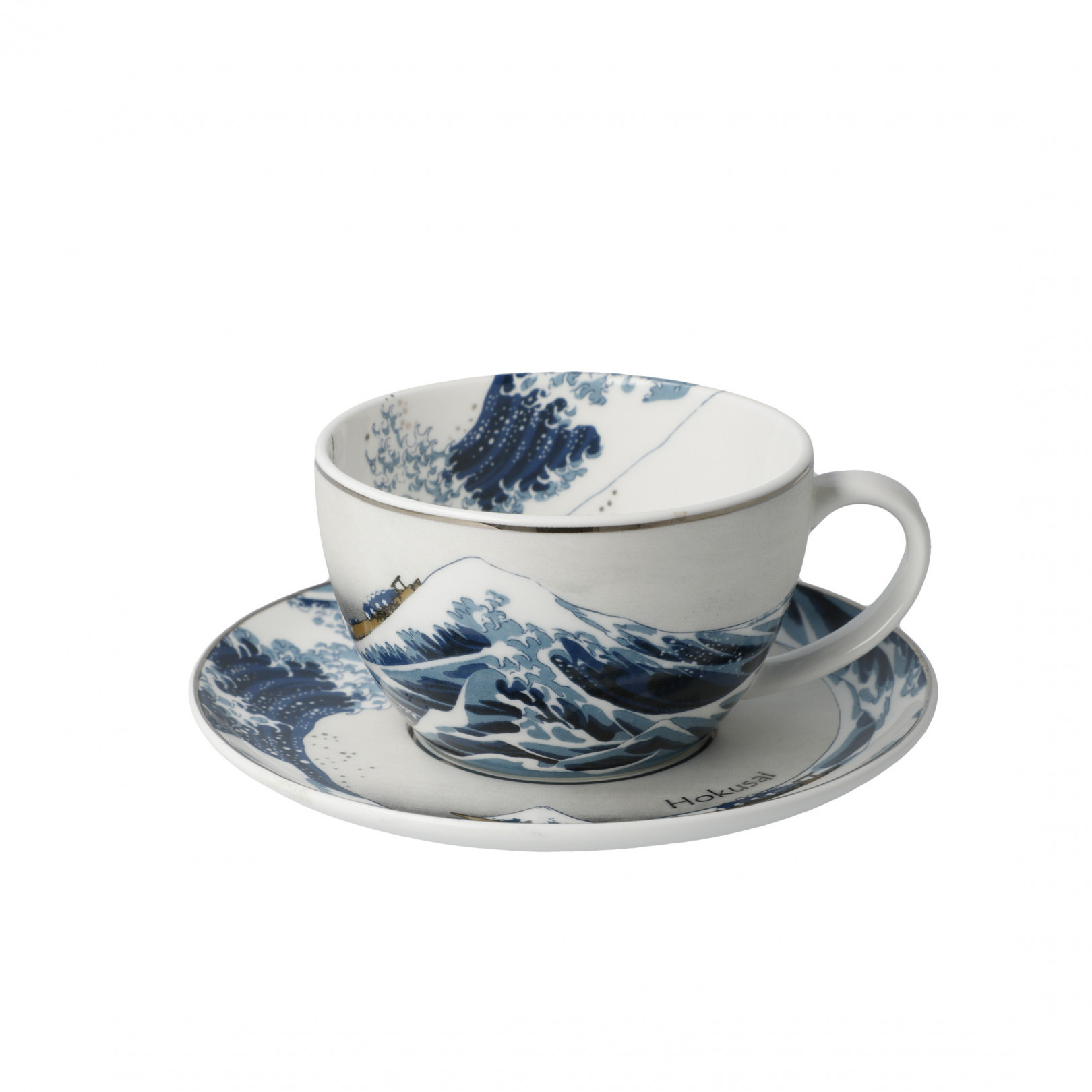 Filiżanka do herbaty K.Hokusai - Wielka fala - Goebel
