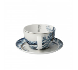Filiżanka do herbaty K.Hokusai - Wielka fala - Goebel