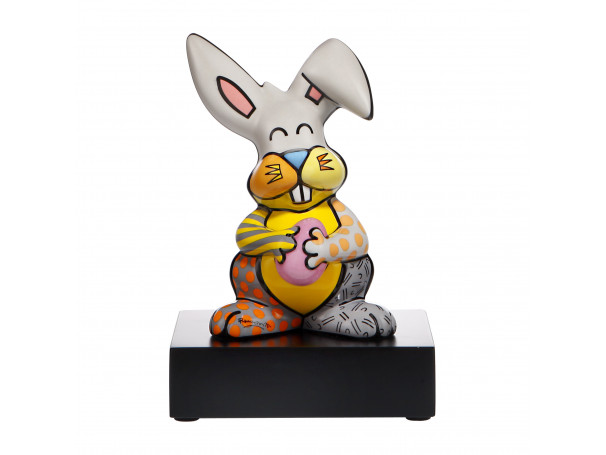 Romero Britto R.Britto- Grey Rabbit - Figurka 23 cm figurka porcelanowa ...