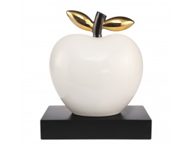 Figura-porcelanowa-28-cm-Jabłko-Jestś-wart/a-złota