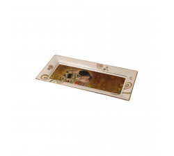 Misa prostokątna 24 cm G.Klimt  -Pocałunek - Goebel