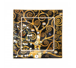 Misa kwadratowa 30 cm G.Klimt  -Drzewo życia - Goebel