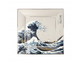 Hokusai-Wielka-fala-Misa-kwadratowa-30-cm-Goebel