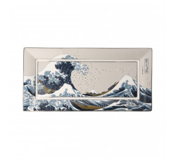 Misa prostokątna 24 cm K. Hokusai - Wielka fala  - Goebel