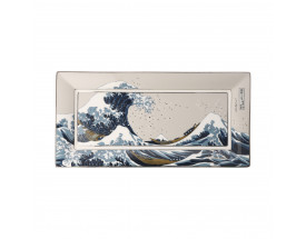 Hokusai-Wielka-fala-Misa prostokątna-24-cm