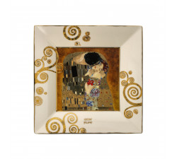 Misa kwadratowa 12 cm G.Klimt  -Pocałunek - Goebel