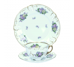 Rosenthal -Zestaw deserowy - Moliere - Fioletowa róża