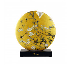 Wazon 22,5 cm V. van Gogh - Kwiat migdałowca złoty - złoty