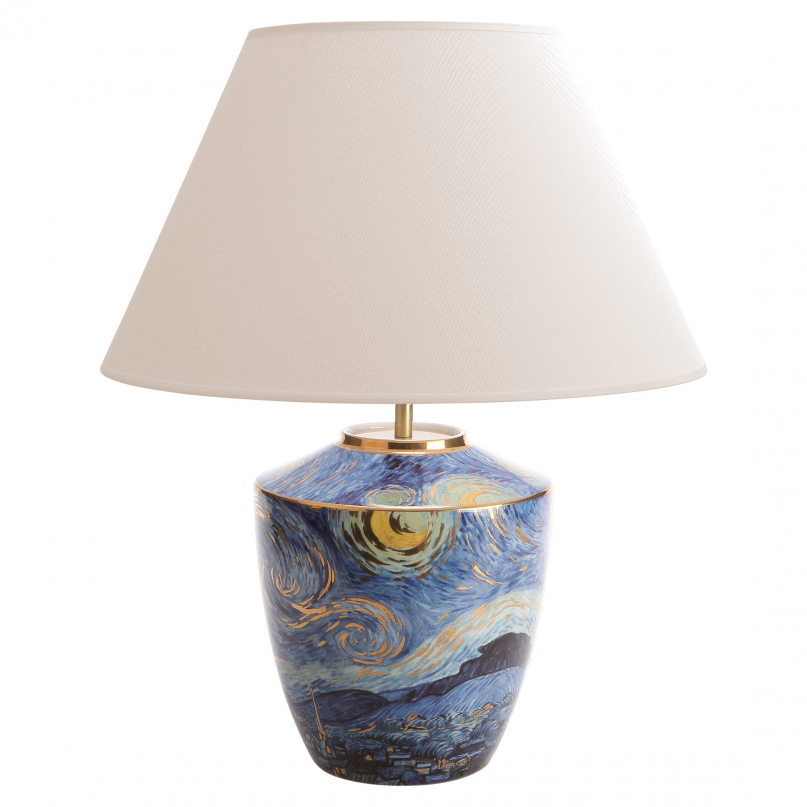 Lampa 47,5 cm Vincent van Gogh - Gwieździsta noc - Goebel