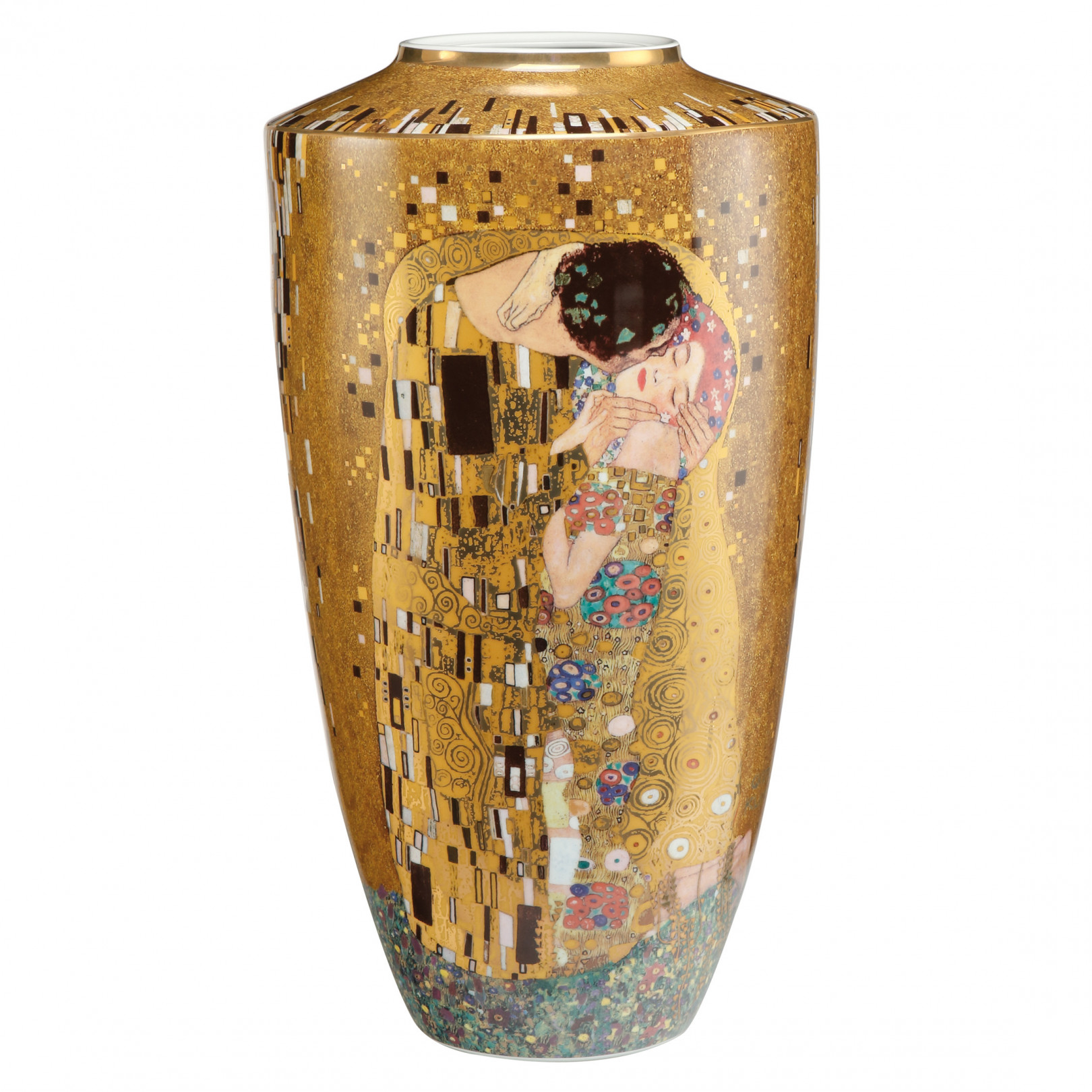 Wazon 55 cm G.Klimt - Pocałunek - Goebel