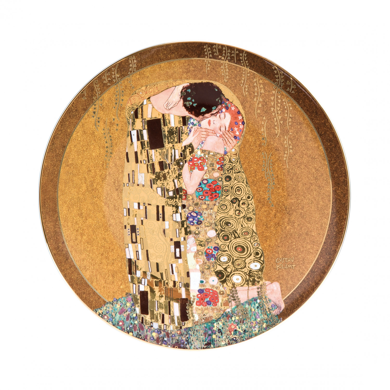 Talerz ścienny 36 cm G.Klimt - Pocałunek - Goebel
