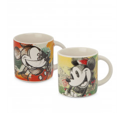 Disney - Zestaw 2 kubków mini do espresso Mickey&Minnie