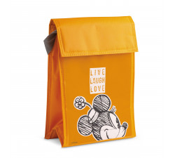 Torba termiczna / Lunch box Minnie"Live Laugh Love" pomarańczowa