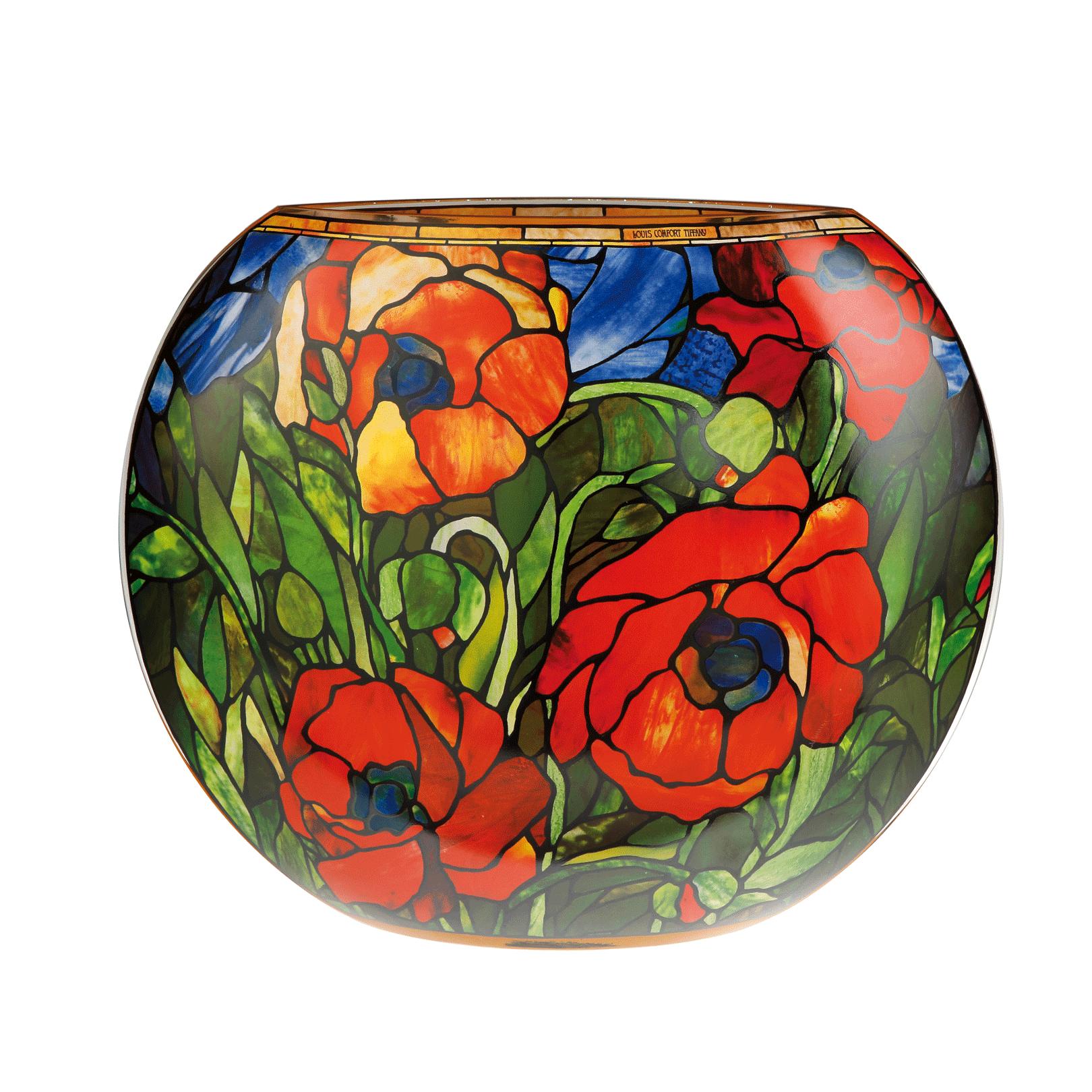  Wazon 30 cm - L.C.Tiffany - Oriental Poppy -Goebel