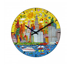 Zegar porcelanowy 31 cm J.Rizzi - My New York City Sunset - Goebel