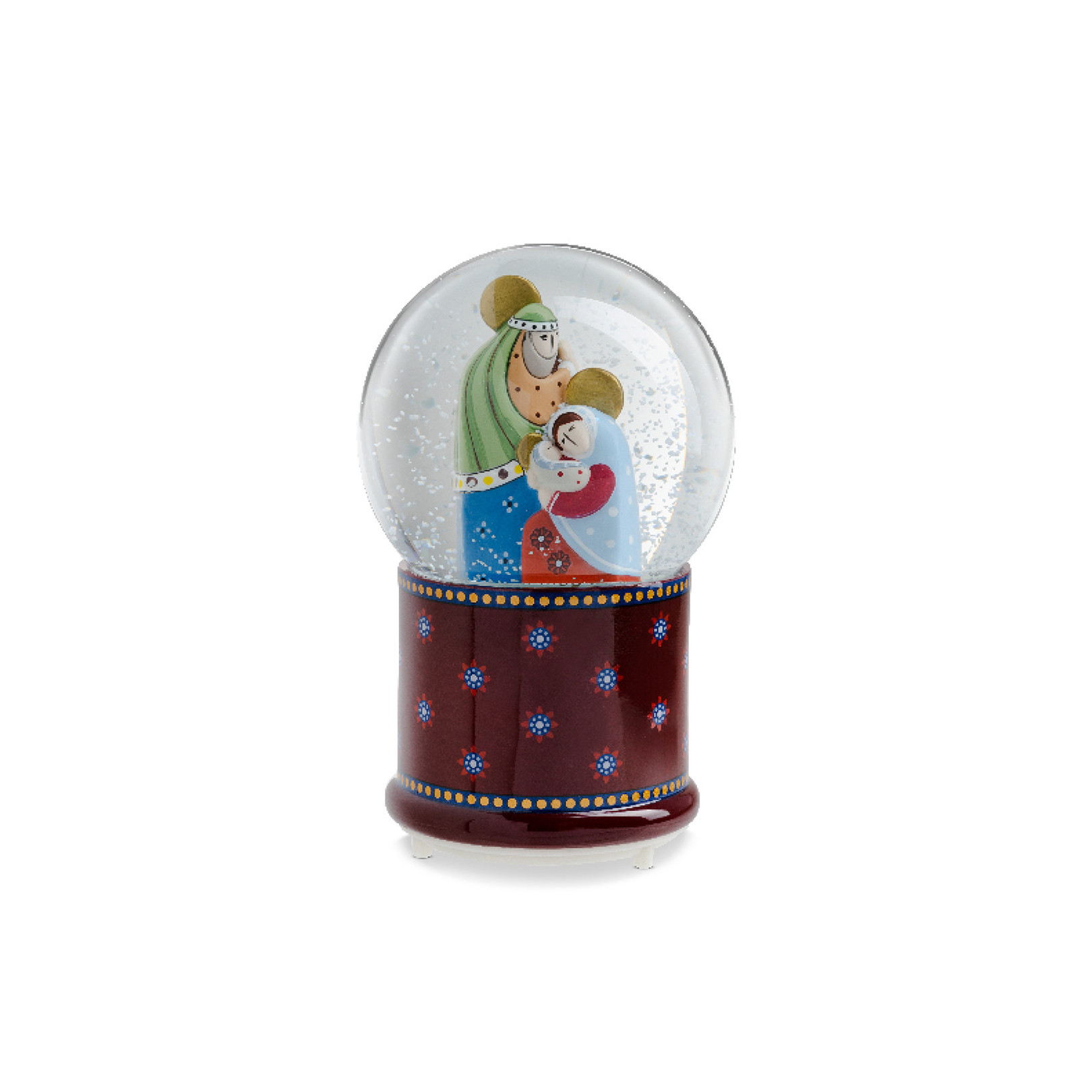 Kula śnieżna obrotowa z pozytywką Święta Rodzina 16 cm - Egan Italy