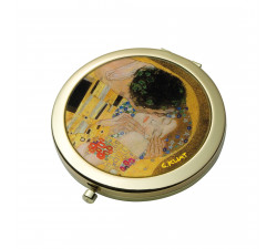 Lusterko kieszonkowe -  G. Klimt - Pocałunek - Goebel