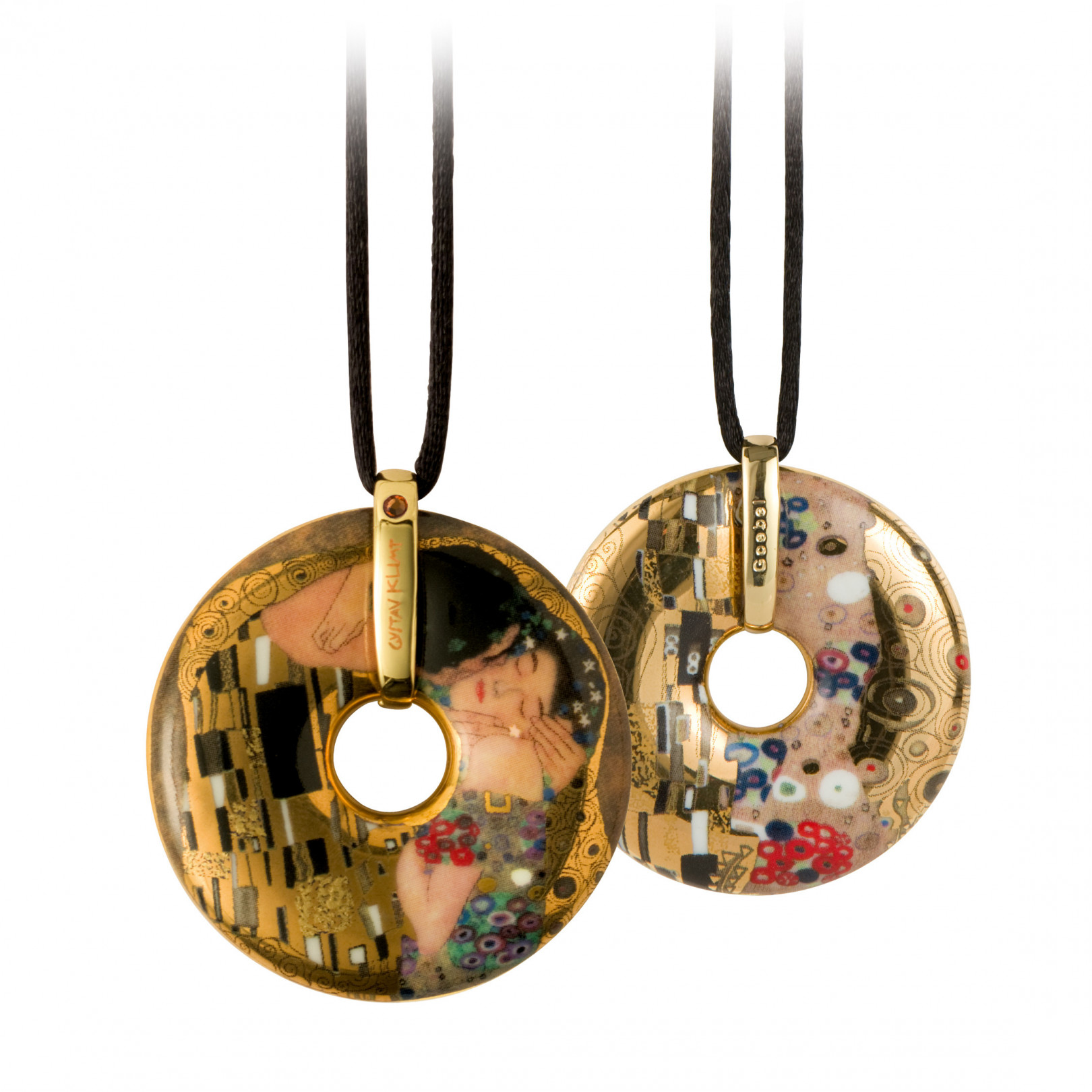 Naszyjnik 5 cm G. Klimt - Pocałunek- Goebel
