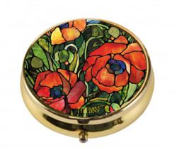 Puzderko na pigułki - L.C. Tiffany - Oriental Poppy -Goebel