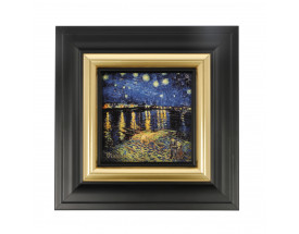 Obraz-na-porcelanie-16-cm-V.-van-Gogh --Gwieździsta-noc-nad-Rodanem-Goebel
