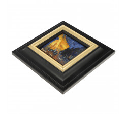 Obraz na porcelanie 16 cm V. van Gogh - Nocna kawiarnia - Goebel