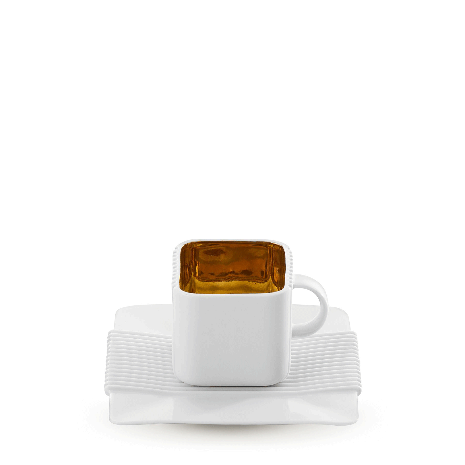 Filiżanka do espresso System biała/złoty środek Ćmielów
