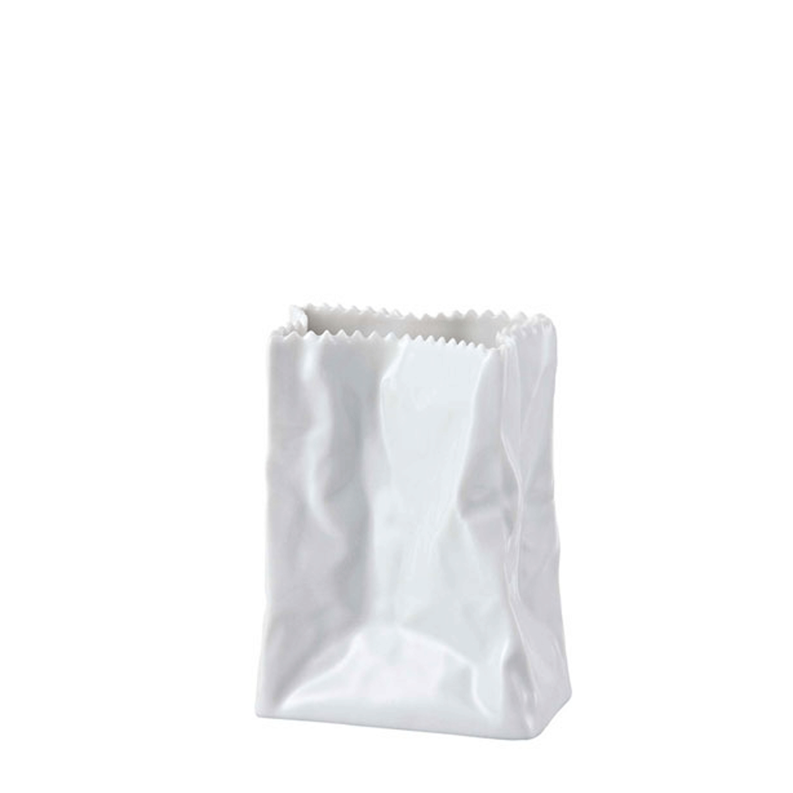 Wazon mini 10 cm Paper Bag biały glazurowany Rosenthal