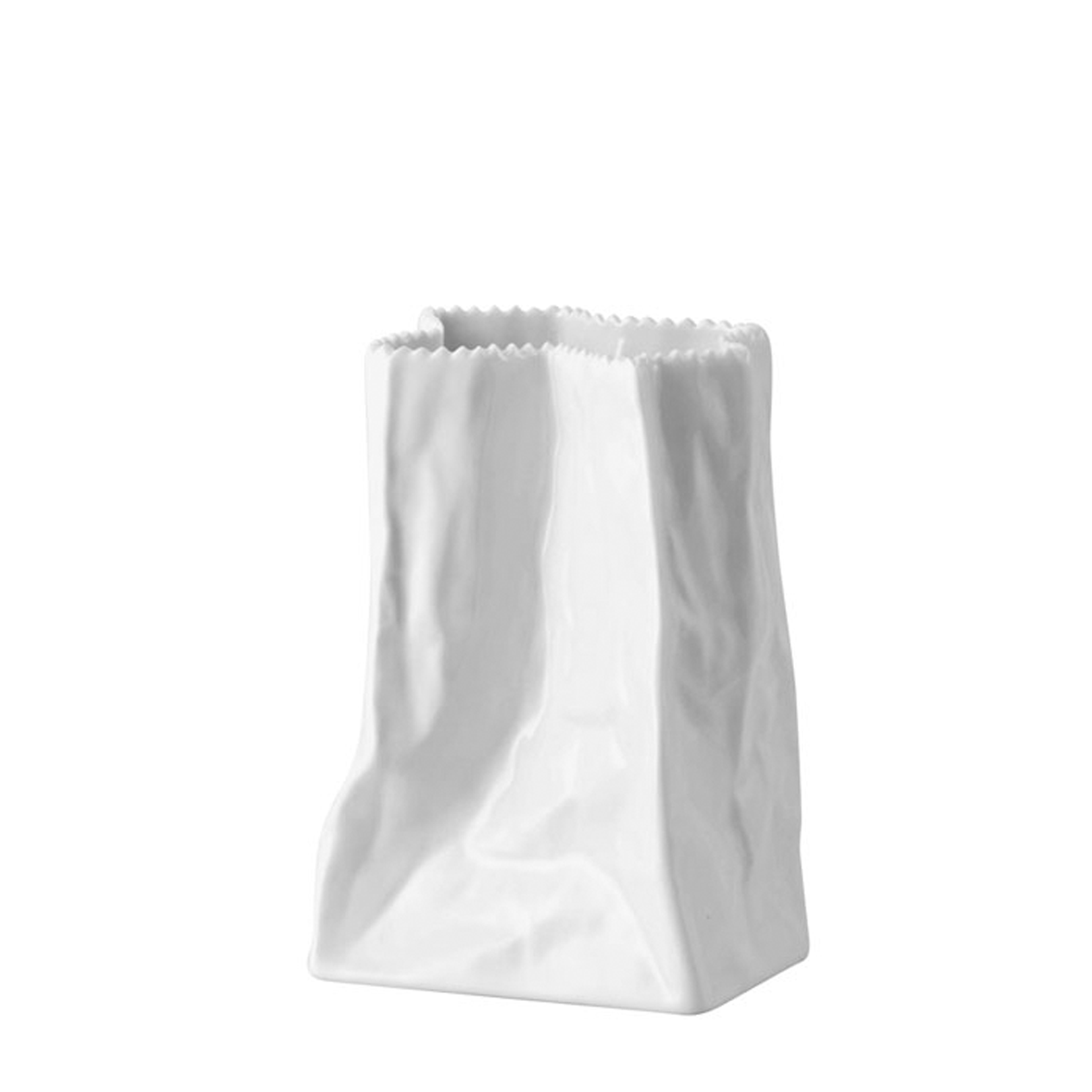 Wazon 14 cm Paper Bag biały glazurowany Rosenthal