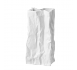 Wazon 22 cm Paper Bag biały glazurowany Rosenthal