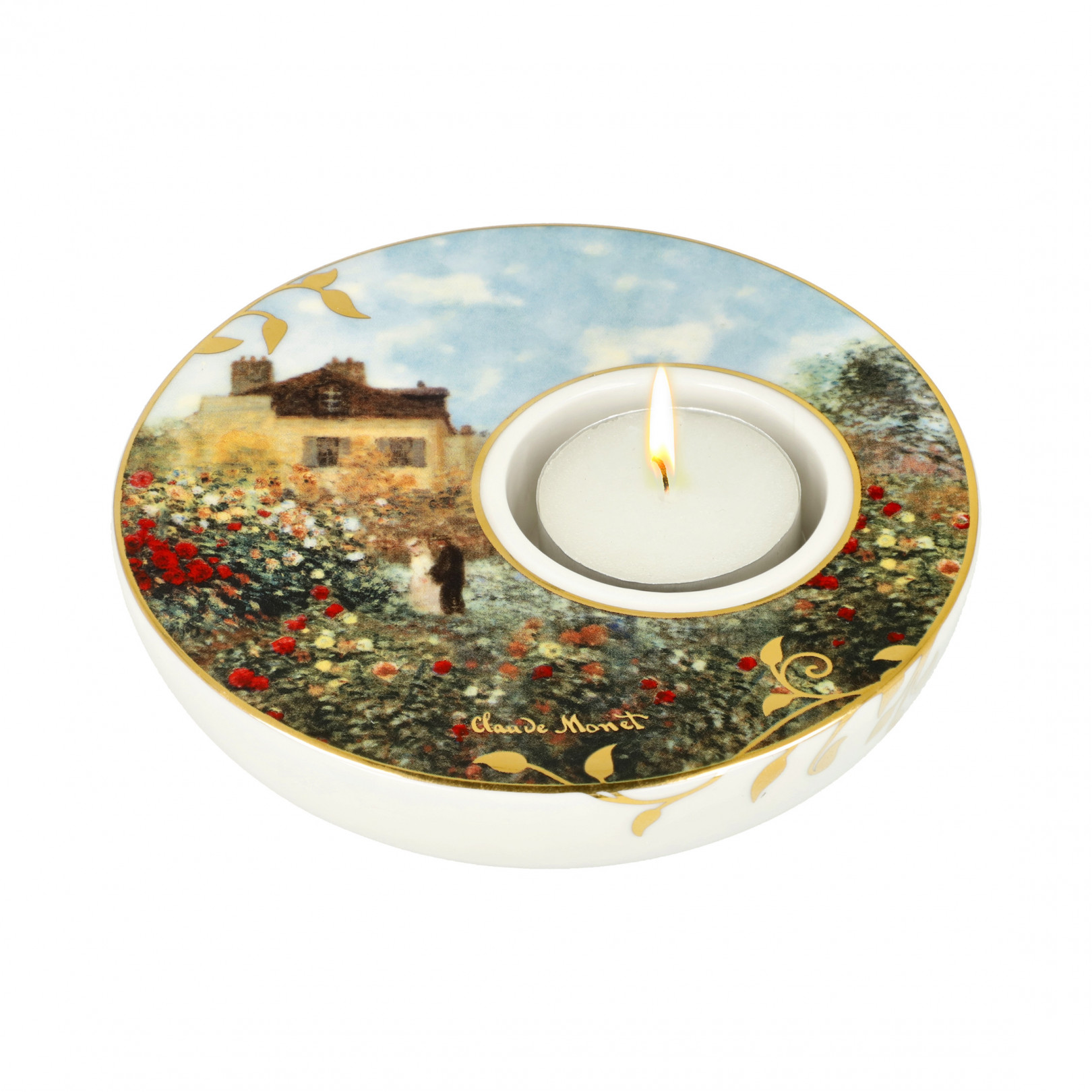 Świecznik 12 cm C. Monet - Dom Artysty - Goebel