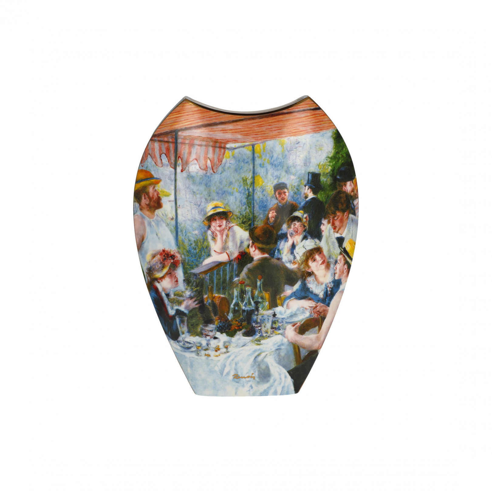 Wazon 30,5 cm A.Renoir - Śniadanie wioślarzy - Goebel