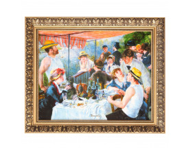 Obraz-na-porcelanie-60-cm A.Renoir --Śniadanie-wioślarzy-Goebel