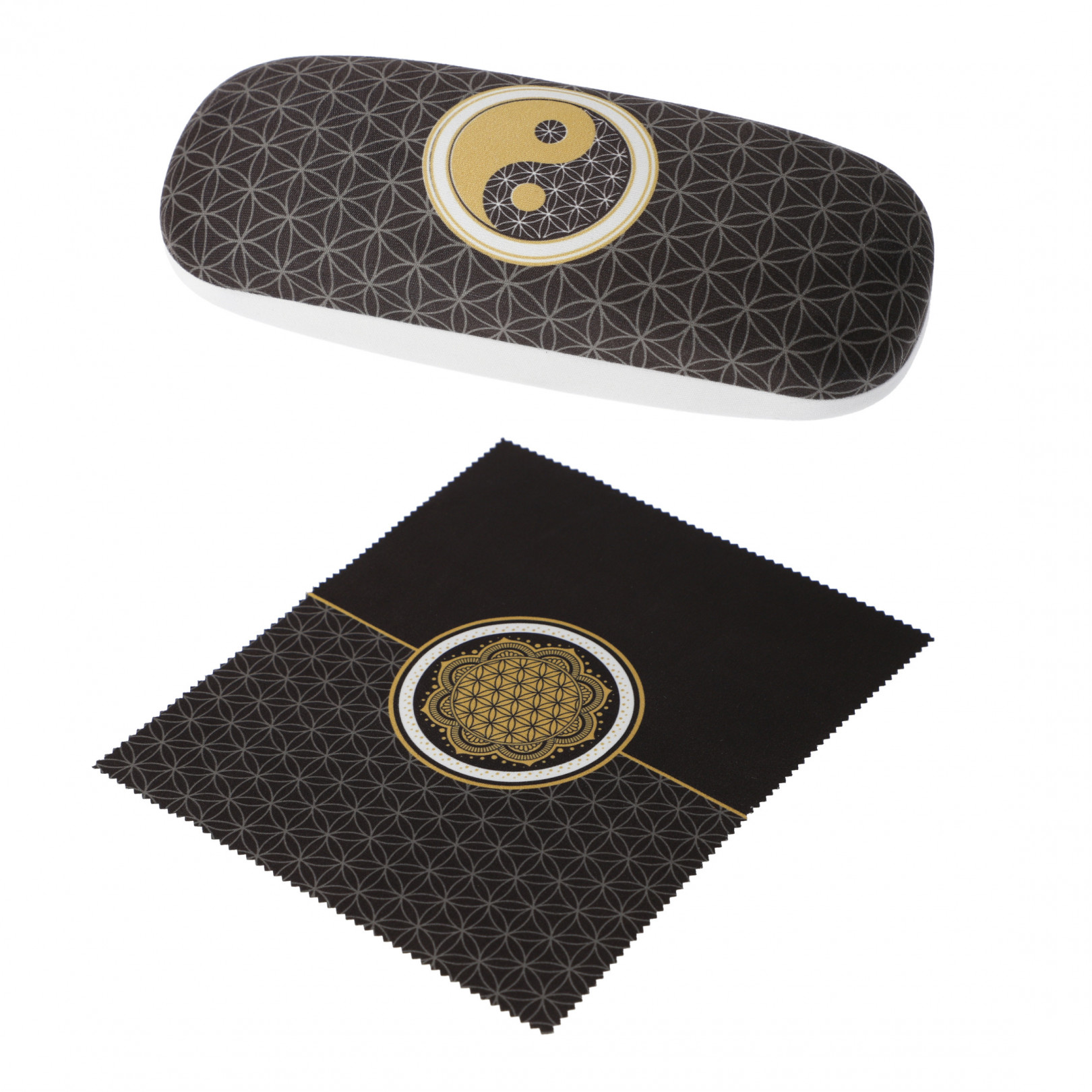 Etui na okulary i chusteczka - Yin & Yang - Lotus - Goebel