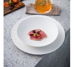 Talerz bufetowy / Podtalerz 32 cm Manufacture Rock Blanc Villeroy & Boch