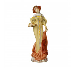  Figura porcelanowa 32 cm A. Mucha - Jesień 1900 - Goebel