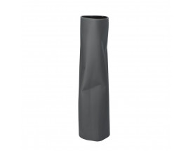 Wazon Pogięty czarny 33 cm Ćmielów