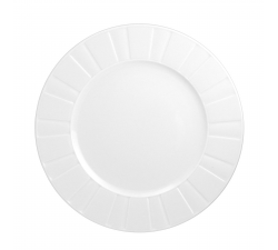 Talerz 27 cm Oktawa Biała Ćmielów